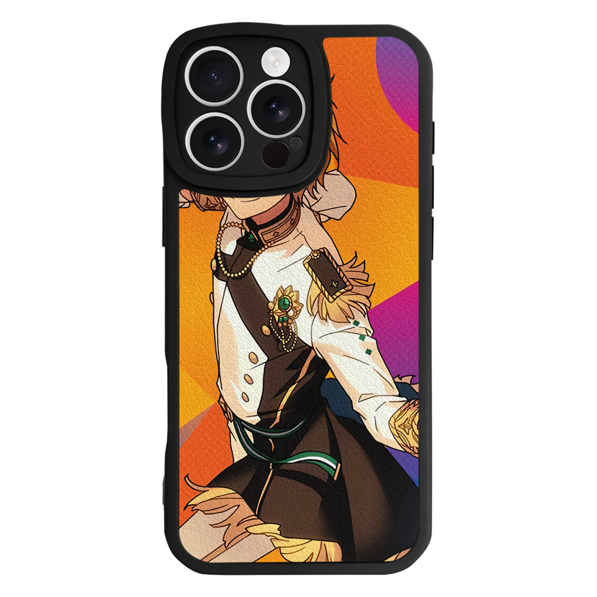 （画像用） あんさんぶるスターズ! Ensemble Stars 【iPhone 16シリーズ対応】シリコンスマホケース（レザー調） 材質：シリコン